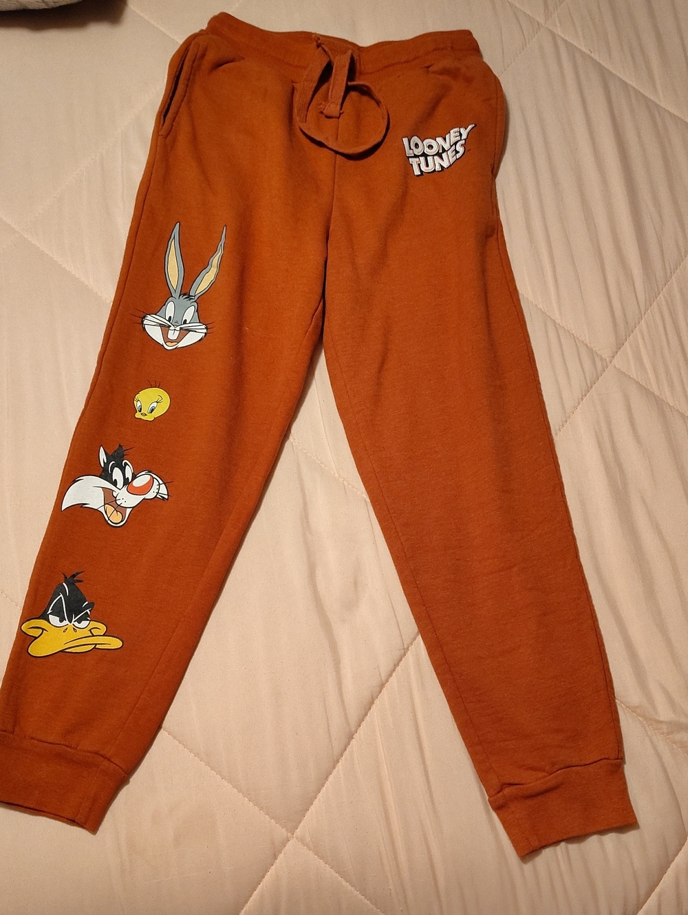 Warner Bros. Rust Orange Looney Tunes Sweat Joggers